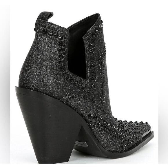 Gianni Bini Bree's Rhinestone Metallic Western Booties US Size 7.5 Ladies - Picture 2 of 15